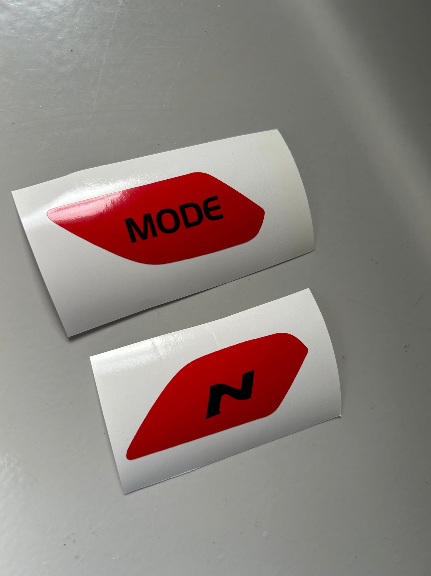 Drive/N Mode Steering Wheel Control Sticker Set