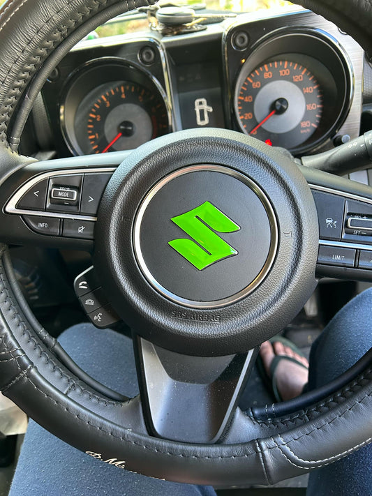 Jimny Steering Wheel 'S' Badge Overlay - JB/JC74